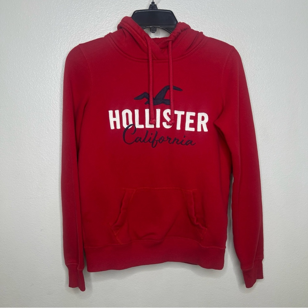 Hollister Bunlde of 2 Red & Gray Casual Pull over Hoodie Women’s Size XS - Picture 2 of 16